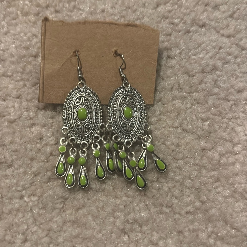 Silver earrings
